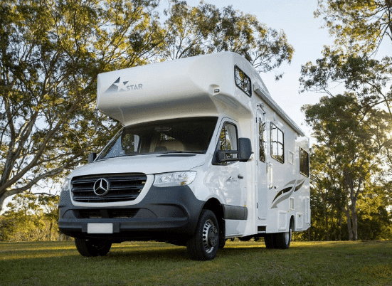 motorhome-in-new-zealand Motorhome in Christchurch, New Zealand.